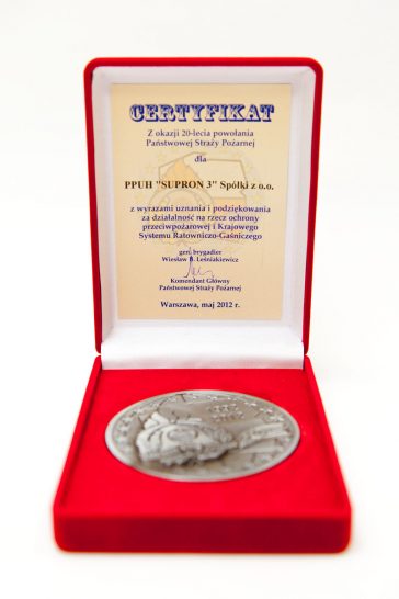Medal z okazji 20-lecia powołania PSP